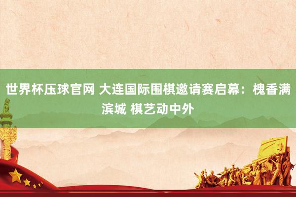 世界杯压球官网 大连国际围棋邀请赛启幕:槐香满滨城 棋艺动中外